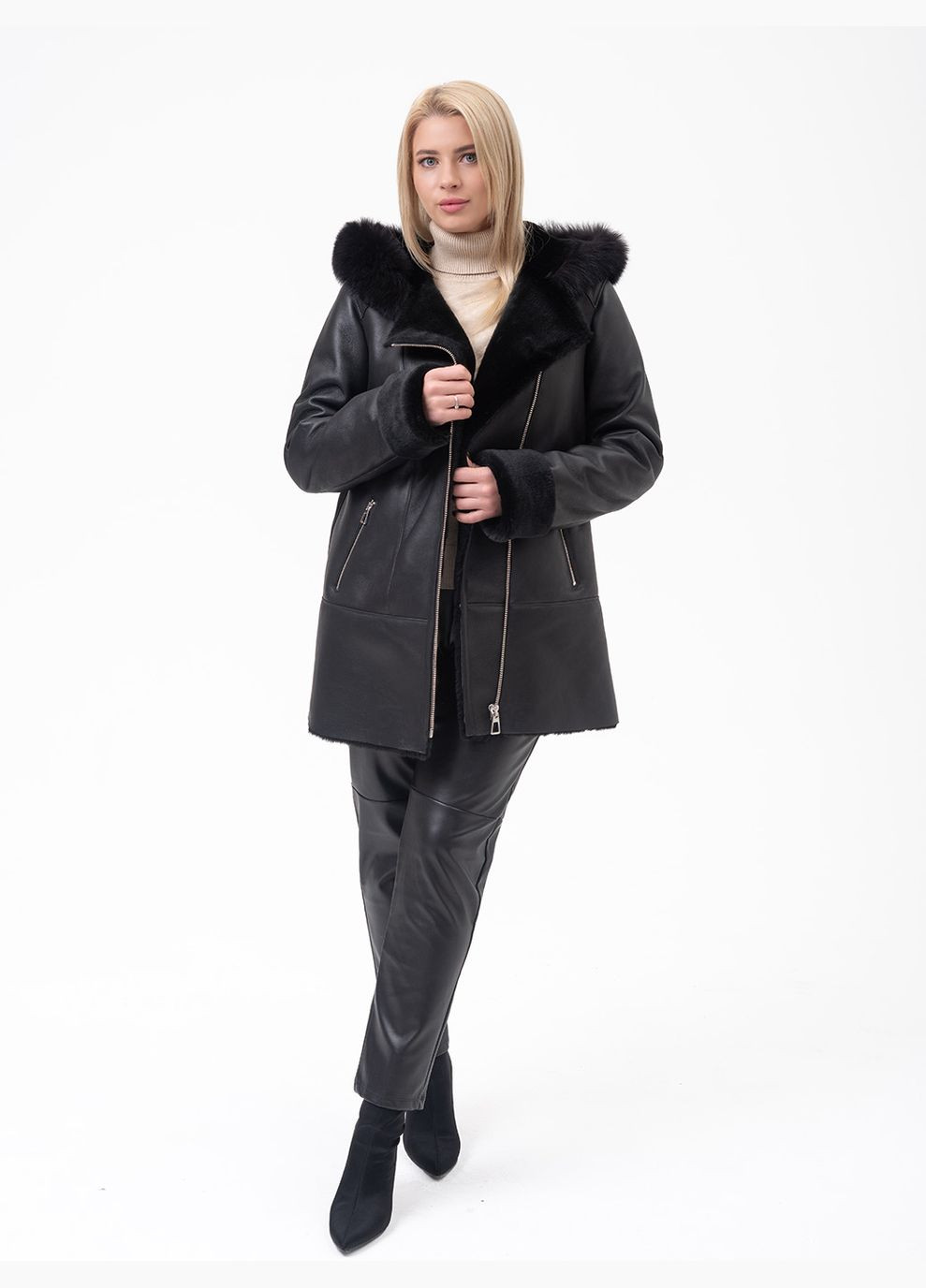 Женская натуральная дубленка Fabio Monti (318562653)