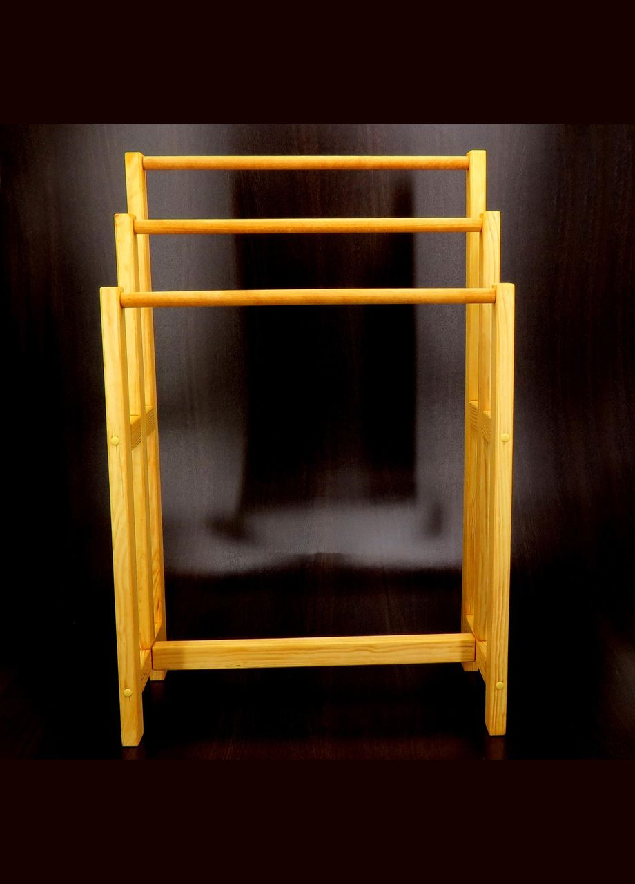 Стойка-вешалка напольная из дерева Клиппер карри (СШВ-001103) No Brand (328210697)