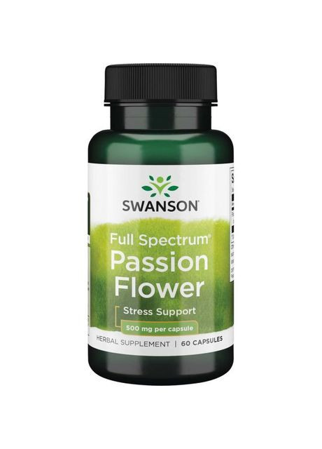 Пасифлора,, Passion Flower, 500 мг, 60 капсул Swanson (364312057)