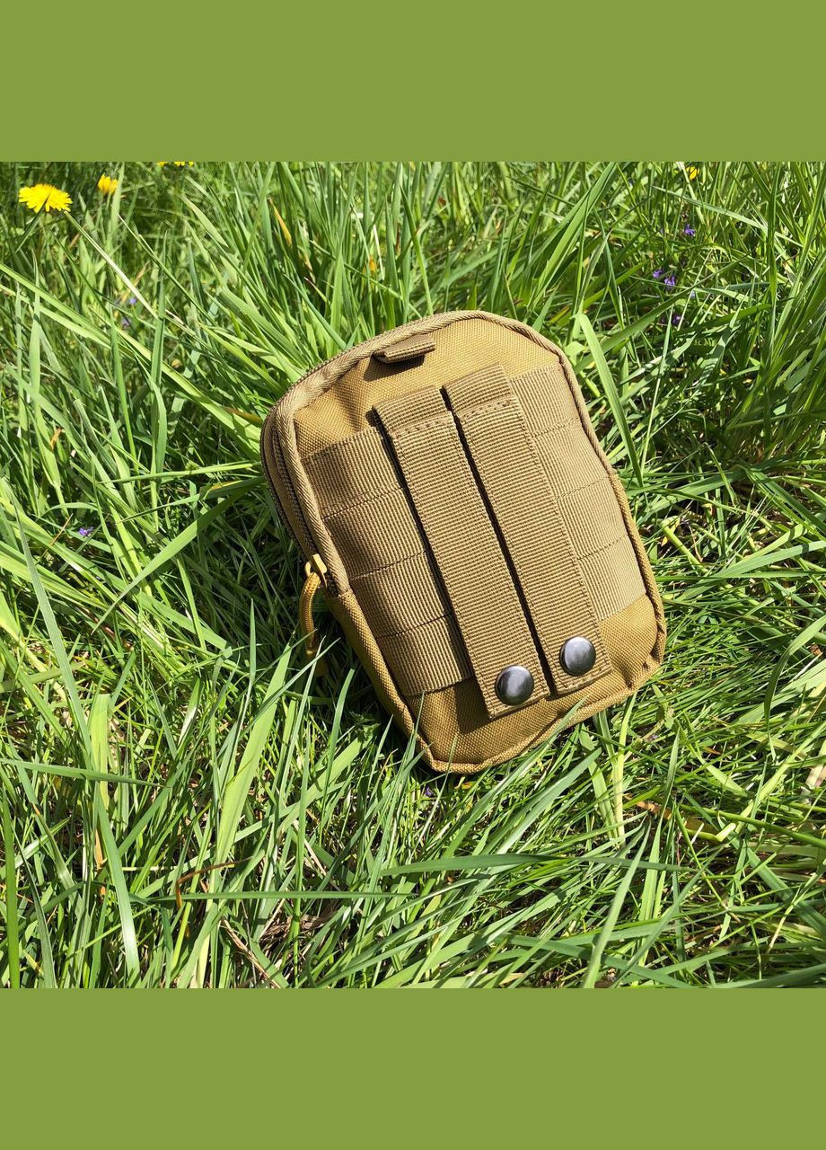 Тактична сумка - сумка для телефону, система MOLLE органайзер тактичний з кордури. Колір: койот No Brand (298568943)