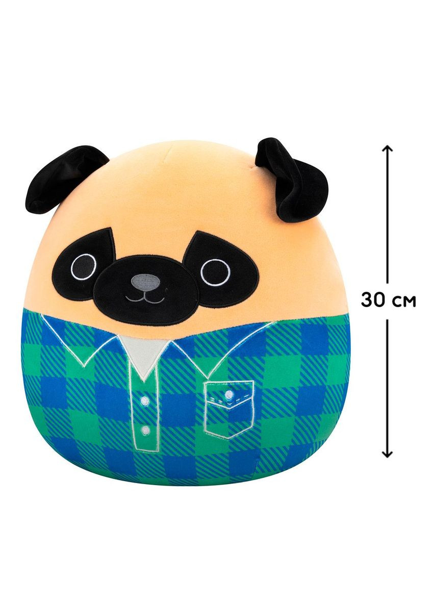 Мягкая игрушка Мопс Принц (30 cm) Squishmallows (342753466)