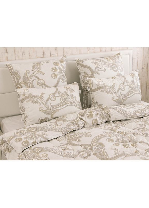 Подушка 50x70 - Luxury силіконова тик бежева (22747) Руно (307413862)