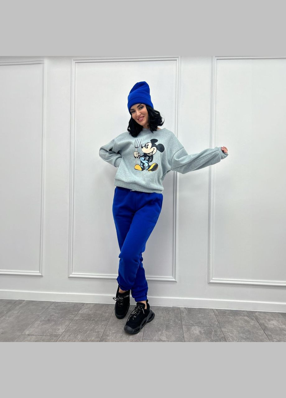 Двоколірний спортивний костюм із шапкою Fashion Girl (300775403)