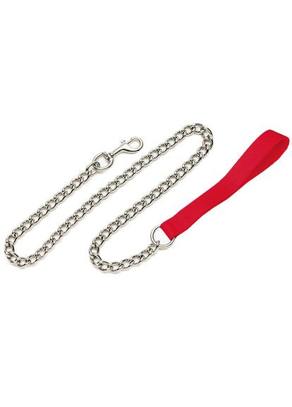 Поводокметаллическая цепь для собак 1 м х 3 мм, нейлон красный, 025271 Croci (278308151)