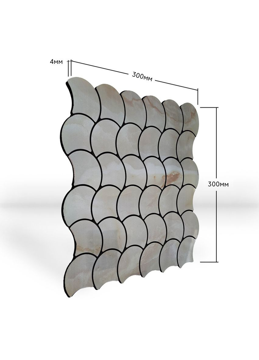 Самоклеюча PET мозаїка 30x30CMx4MM (D) SW-00001667 Бежевий Sticker Wall (298284808)