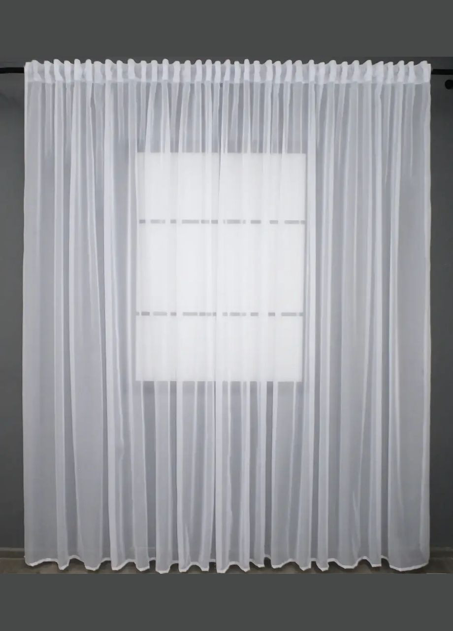 Тюль с тесьмой на трубу шифон белий 600Х270 NOW BRAND (346058038)