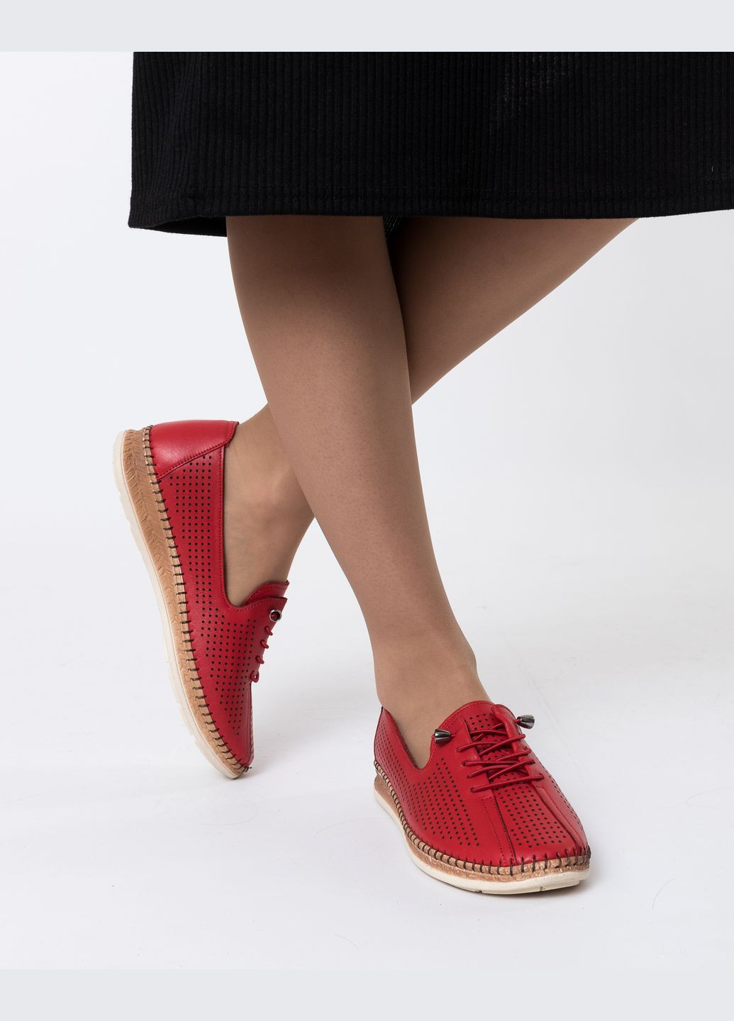 Voyager Туфли (982ТZ) красный з натуральная кожа, китай — лето (328912968)