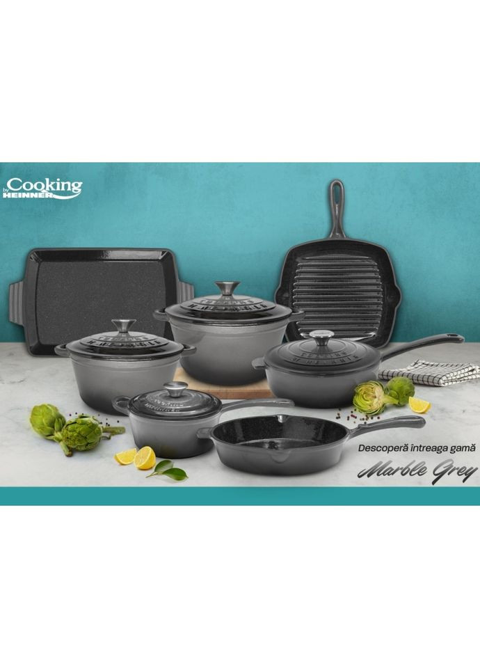 Сковорода 26 см сірий мармур (HR-ZVC-T26) HEINNER (362208877)