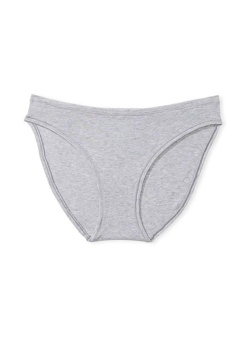 Трусики-бикини женские PINK Cotton Bikini Panty серые L Victoria's Secret (316659206)