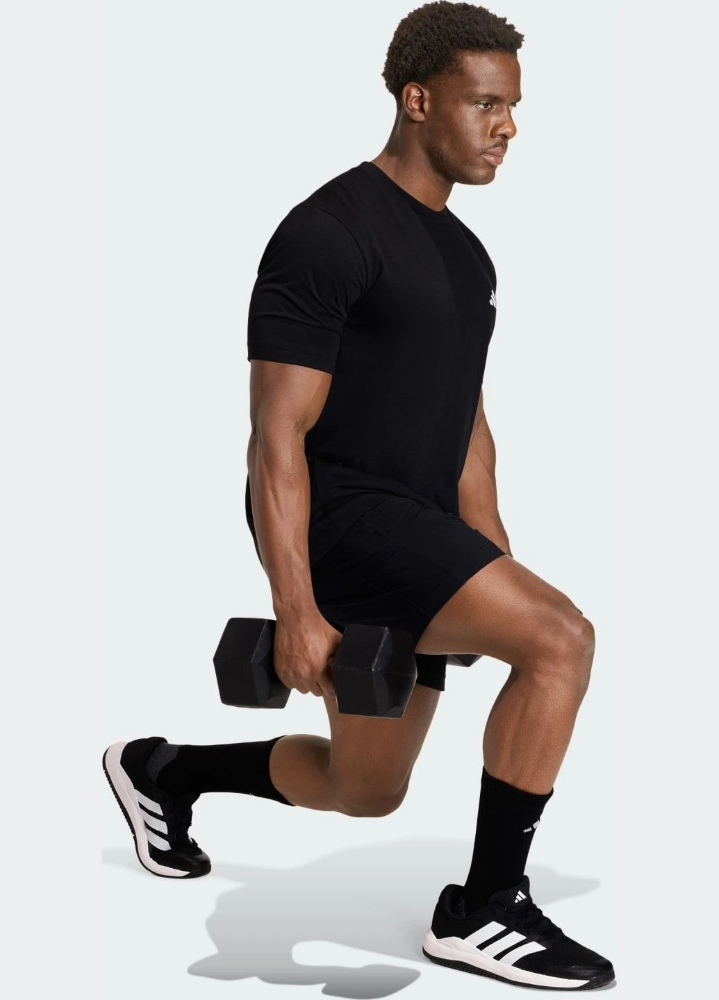 Черная футболка workout essentials feelready adidas