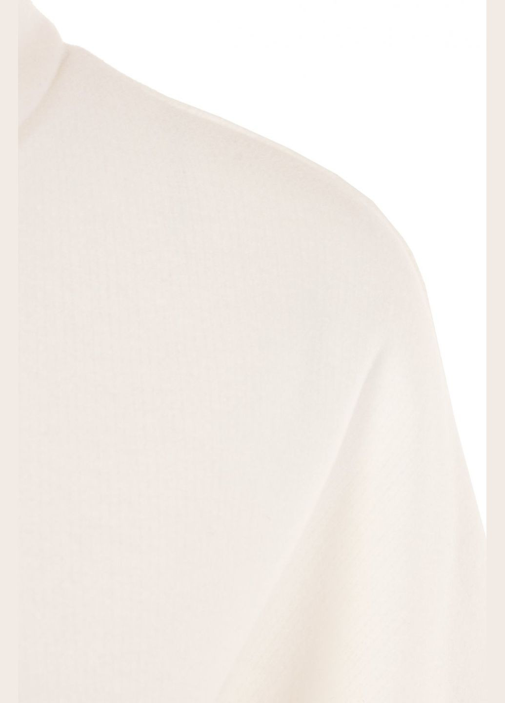 Білий повсякденний жіноча тепла сукня з коміром-хомутом (ll187070000) LadyLike