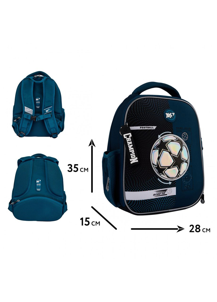 Рюкзак H-100 шкільний каркасний Football Game 559857 Yes (367987619)