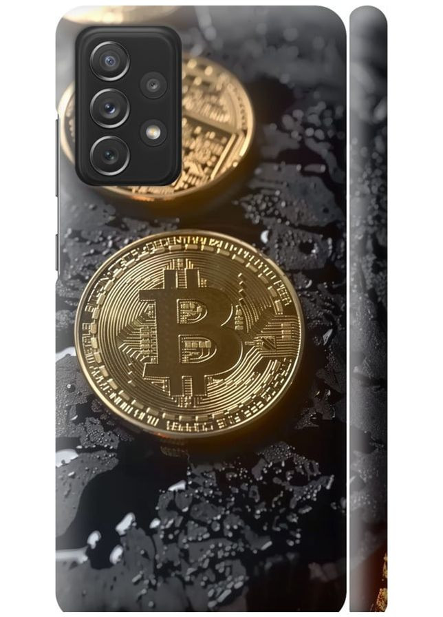 3D пластиковий матовий чохол 'Вулканійчний Bitcoin' для Endorphone samsung galaxy a72 a725f (289875472)