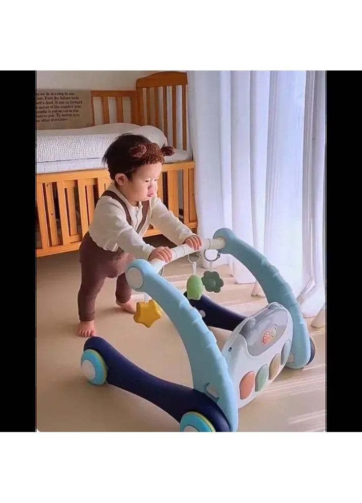 Ходунки з килимком на колесах з музичним центром, бізабордом, піаніно і підсвічуванням Bluetooth підключенням + пульт ДУ No Brand (350349258)