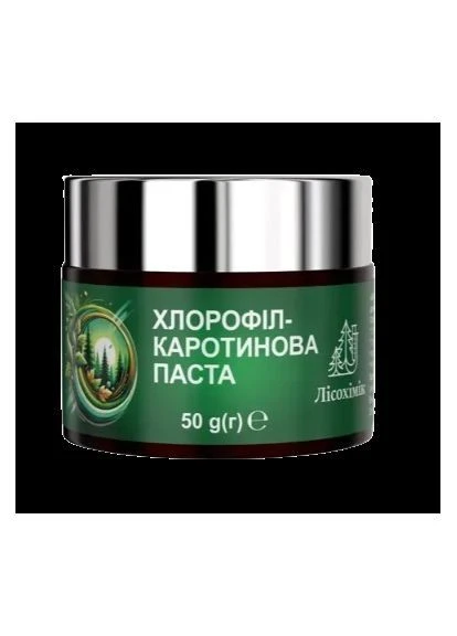 Хлорофіл-каротинова паста 50г ТОВ Лісохімік Naftalan Pharm Group (385519612)