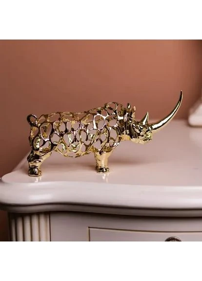 Декоративна фігурка Rhinoceros 23х6х10 см металева HP-7-22 Jooki (392069081)