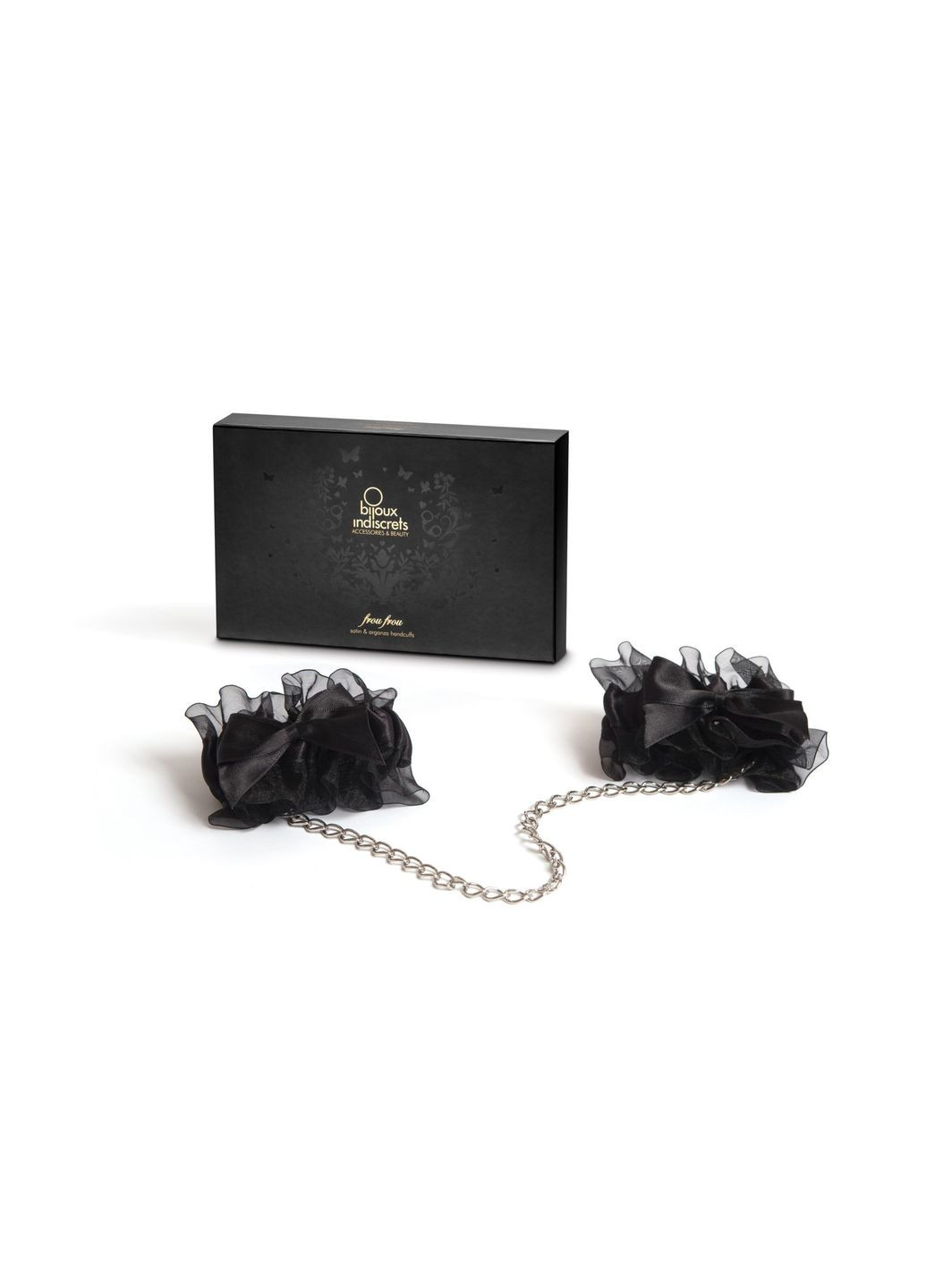 Наручники Frou Frou Organza handcuffs, атлас и органза, подарочная упаковка Bijoux Indiscrets (291439763)