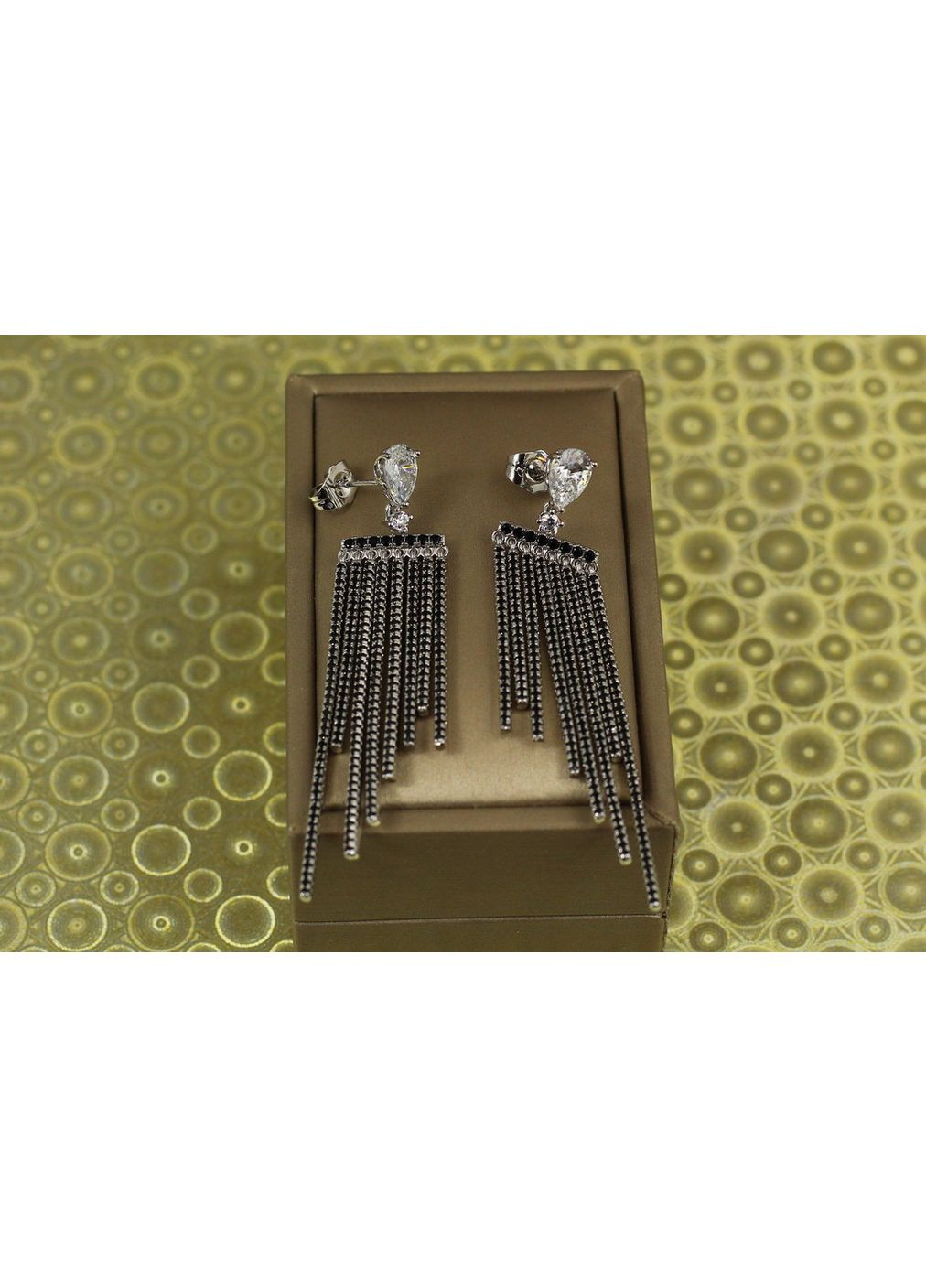 Серьги гвоздики подвески сияющие лучи 7 см серебристые love-shopping Xuping Jewelry (354657821)