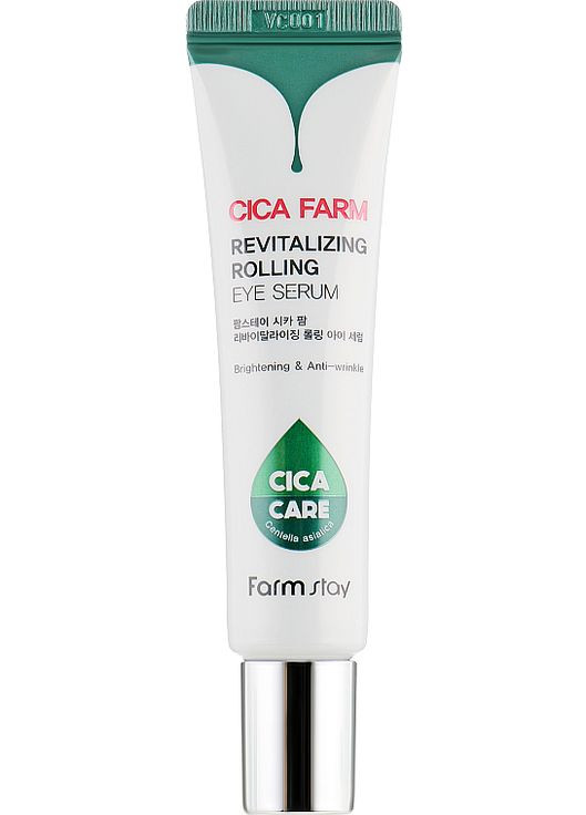 Антивікова розслаблювальна сироватка для шкіри навколо очей Cica Farm Revitalizing Rolling Eye Serum 25ml (818596-4390) FarmStay (368627165)