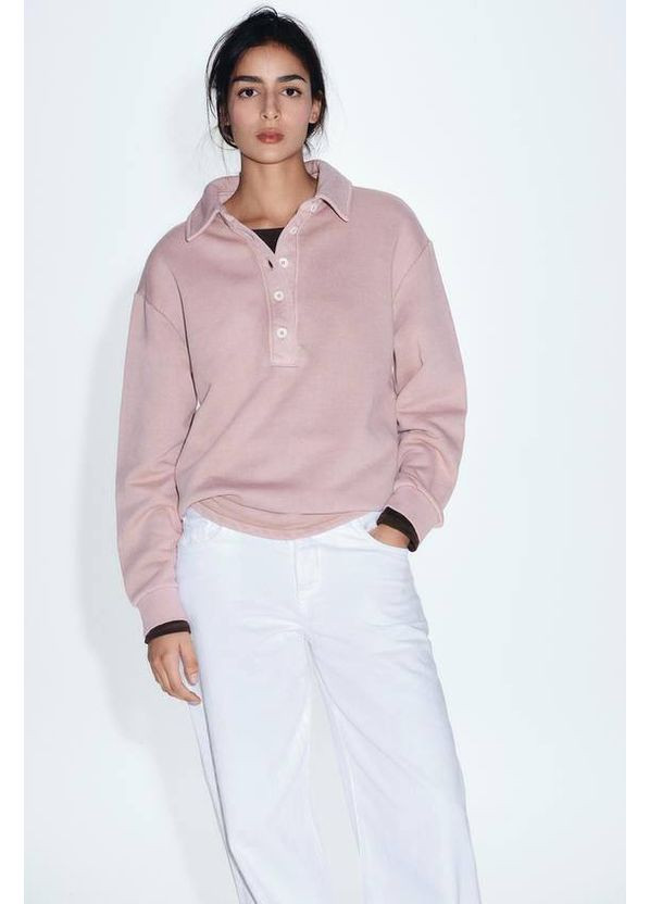 Розовый свитшот Zara (361154895)