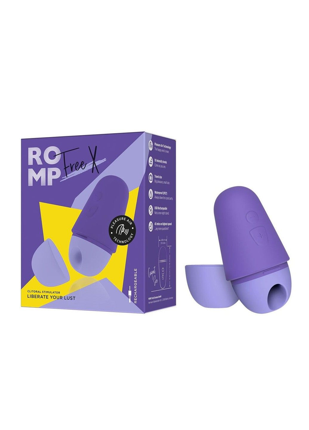 Вакуумний кліторальний стимулятор Free X Romp (316252365)