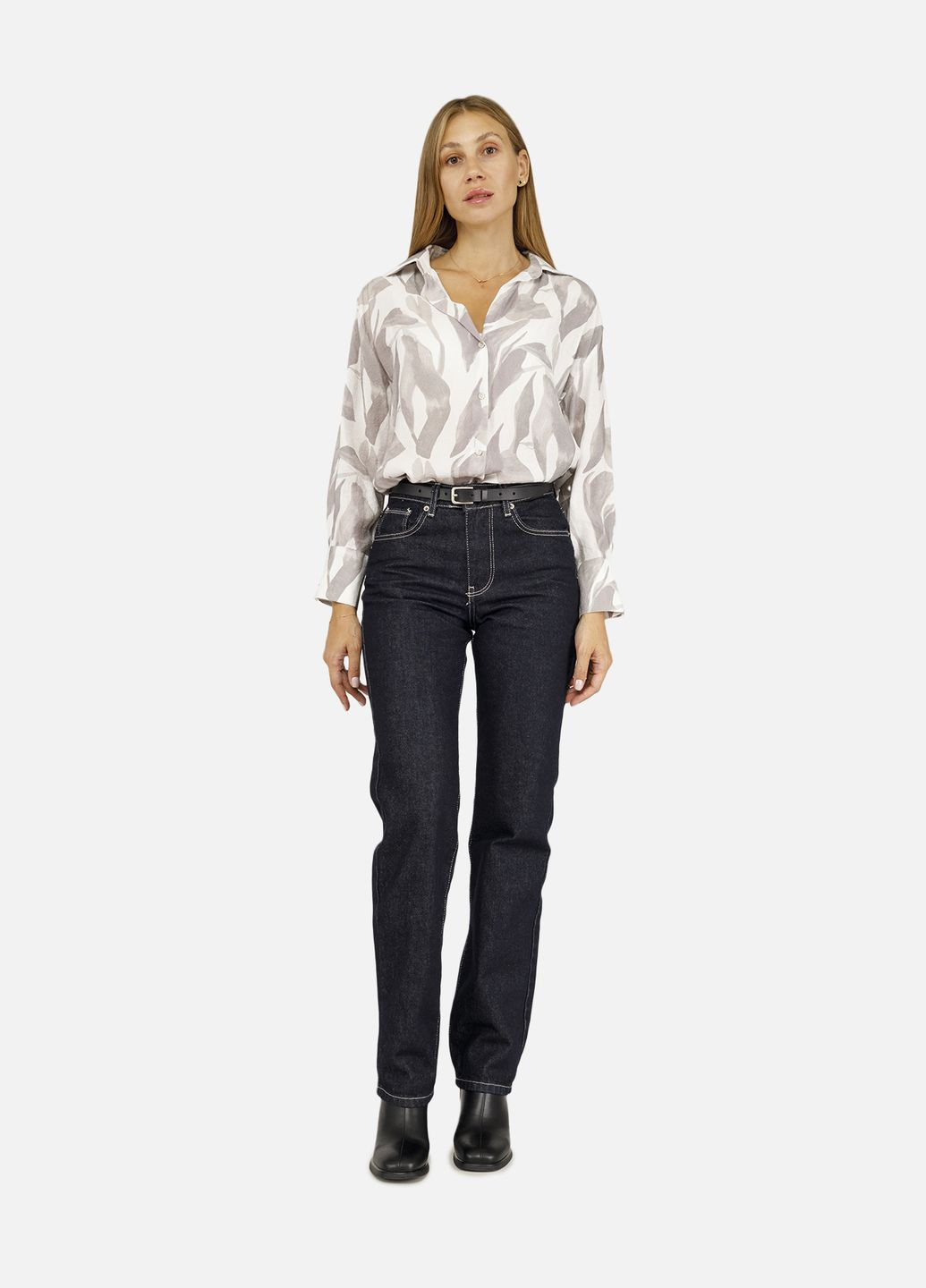 Бежевая женская блуза с длинным рукавом цвет бежевый cb-00260850 NEVER MORE