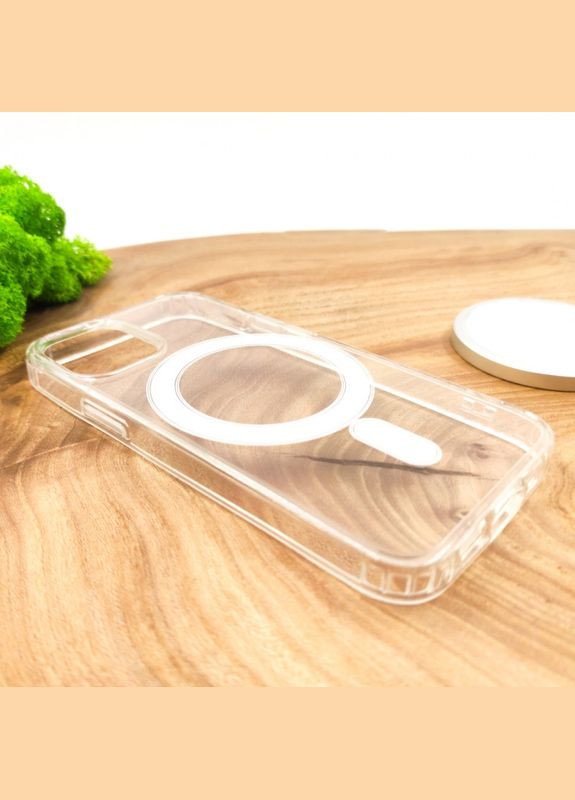 Протиударний чохол для iPhone 15 Pro Max Прозорий MagSafe Ultimate Experience (322287844)