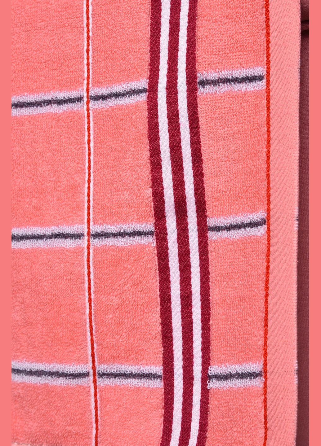 Серветка кухонна махрова рожевого кольору Let's Shop однотонний рожевий