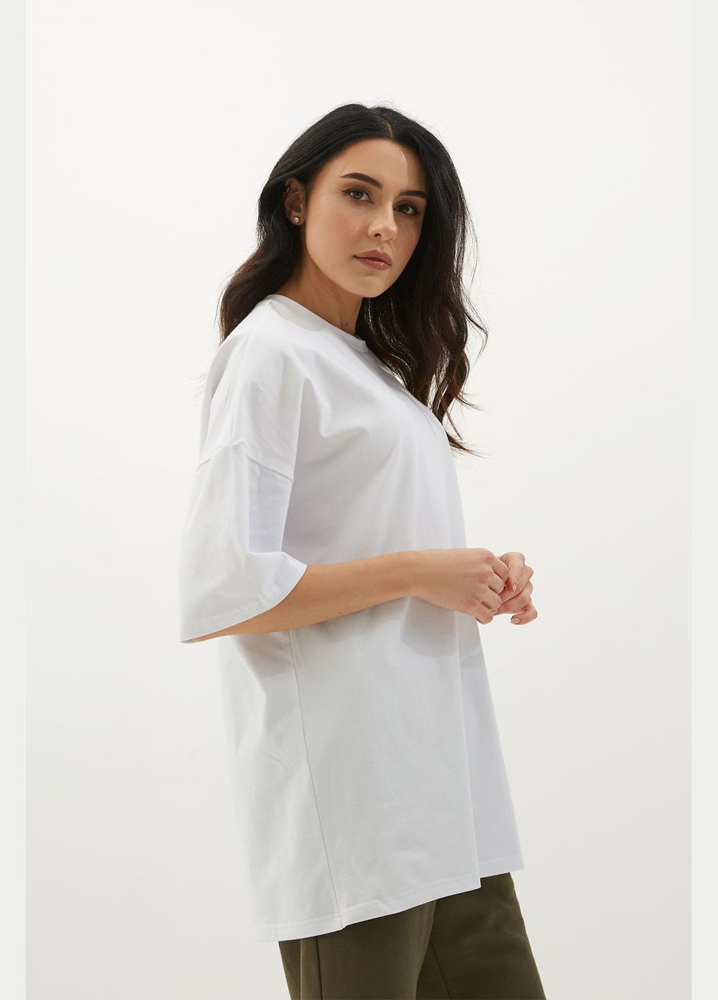 Оверсайз Футболка LUCAS біла Gen - (292553334)