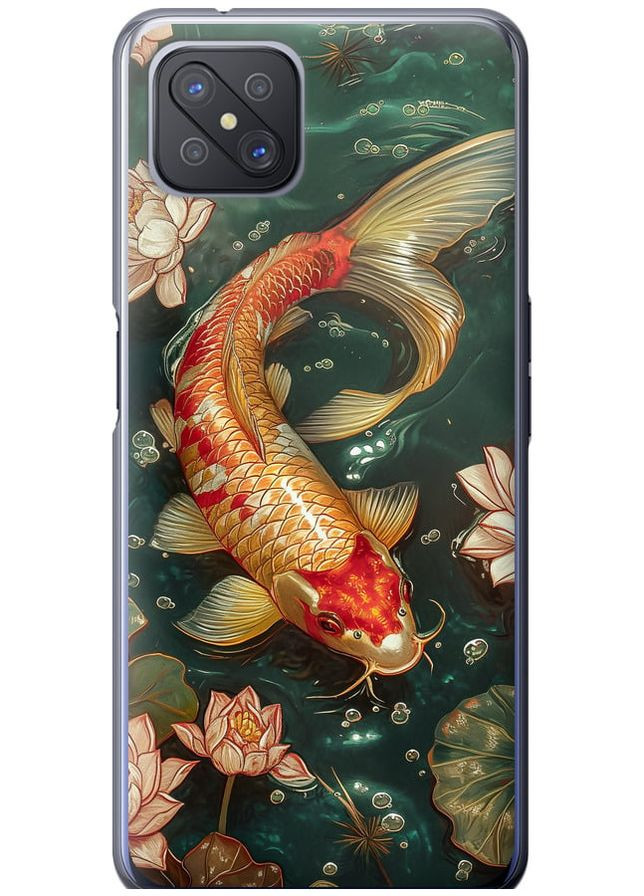 Силиконовый чехол 'Мелодия Лотоса' для Endorphone Oppo Reno 4 Z (291130207)