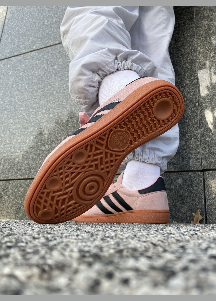 Рожеві кросівки handball spezial clear pink arctic night gum — if6561 40 - 25.5 см No Brand