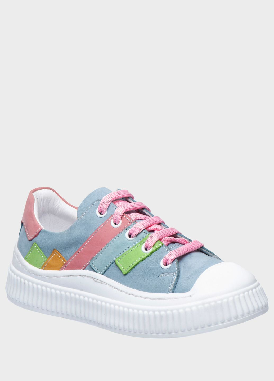 Голубые демисезонные кеды Theo Leo