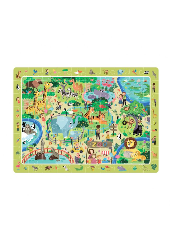 Пазл обучающий DoDo "Зоопарк" 300259 DoDo Toys (341529470)