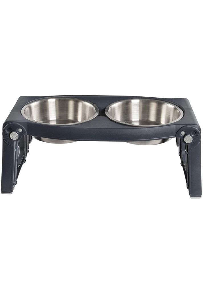 Двойная миска Adjustable Height Pet Feeder с регулируемыми ножками 960мл, для собак, стальная Dexas (364488993)