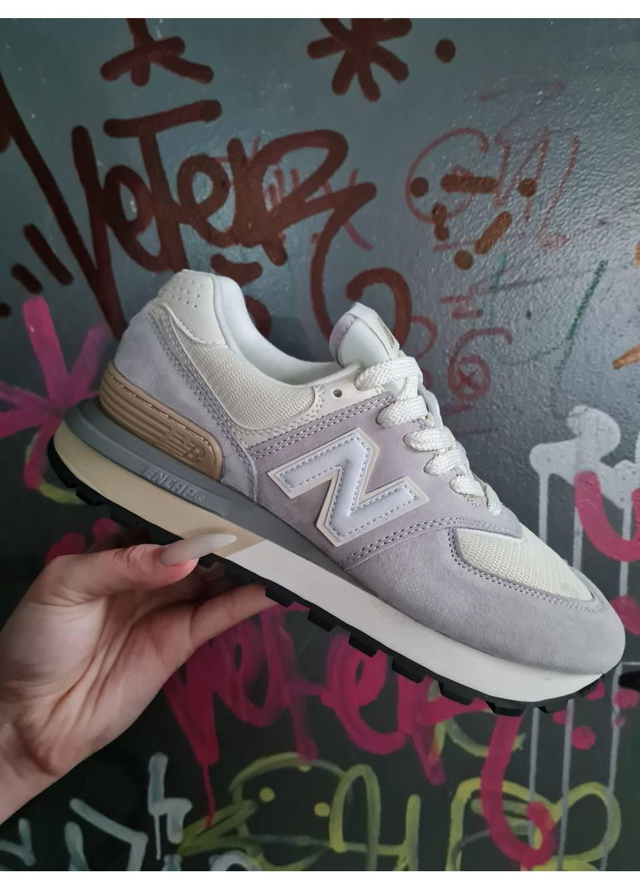 Білі Осінні кросівки чоловічі new balance 574 legacy beige / white нью беланс 574 No Brand