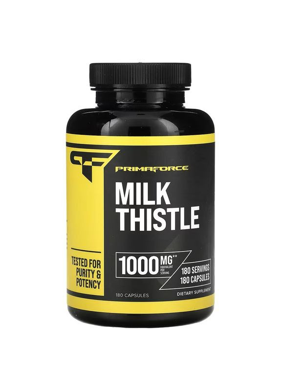 Розторопша Milk Thistle, 1,000 mg, 180 Capsules Primaforce (285120004)