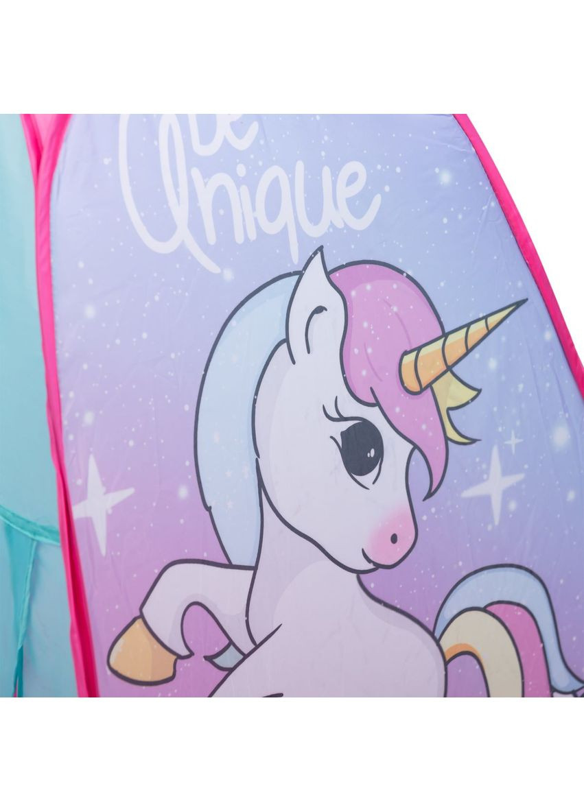 Палатка детская 80*80*100 см игровая палатка для девочек с единорогом Розовая для уличных игр и отдыха ProDobro (364191954)