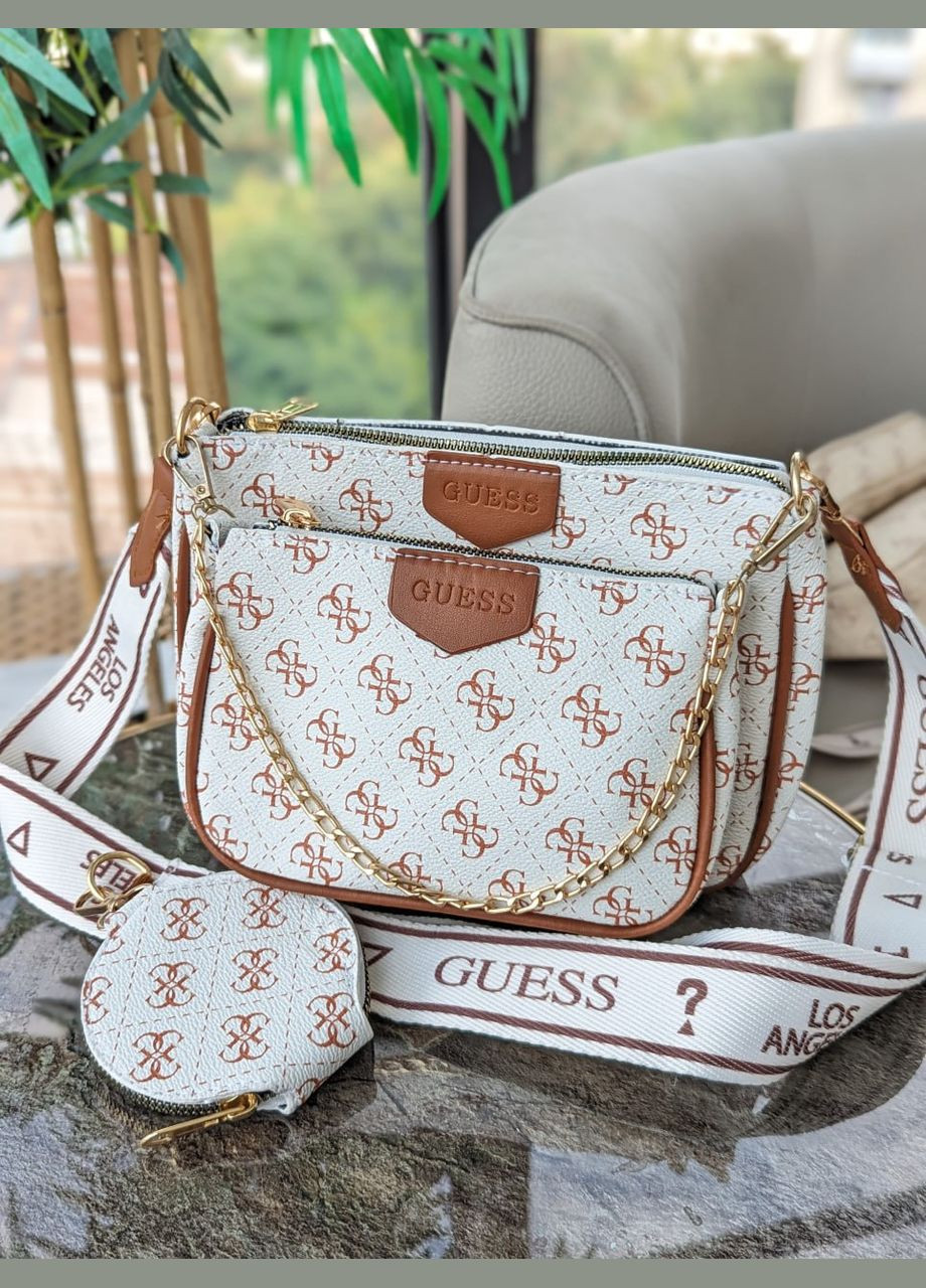 Сумка кросс боди 3 в 1 белый No Brand (322359996)