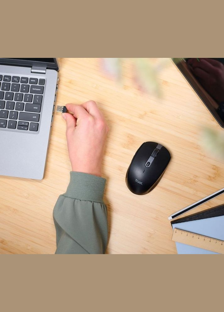 Мышь беспроводная Ozaa Compact Black (24819) Trust (336955932)