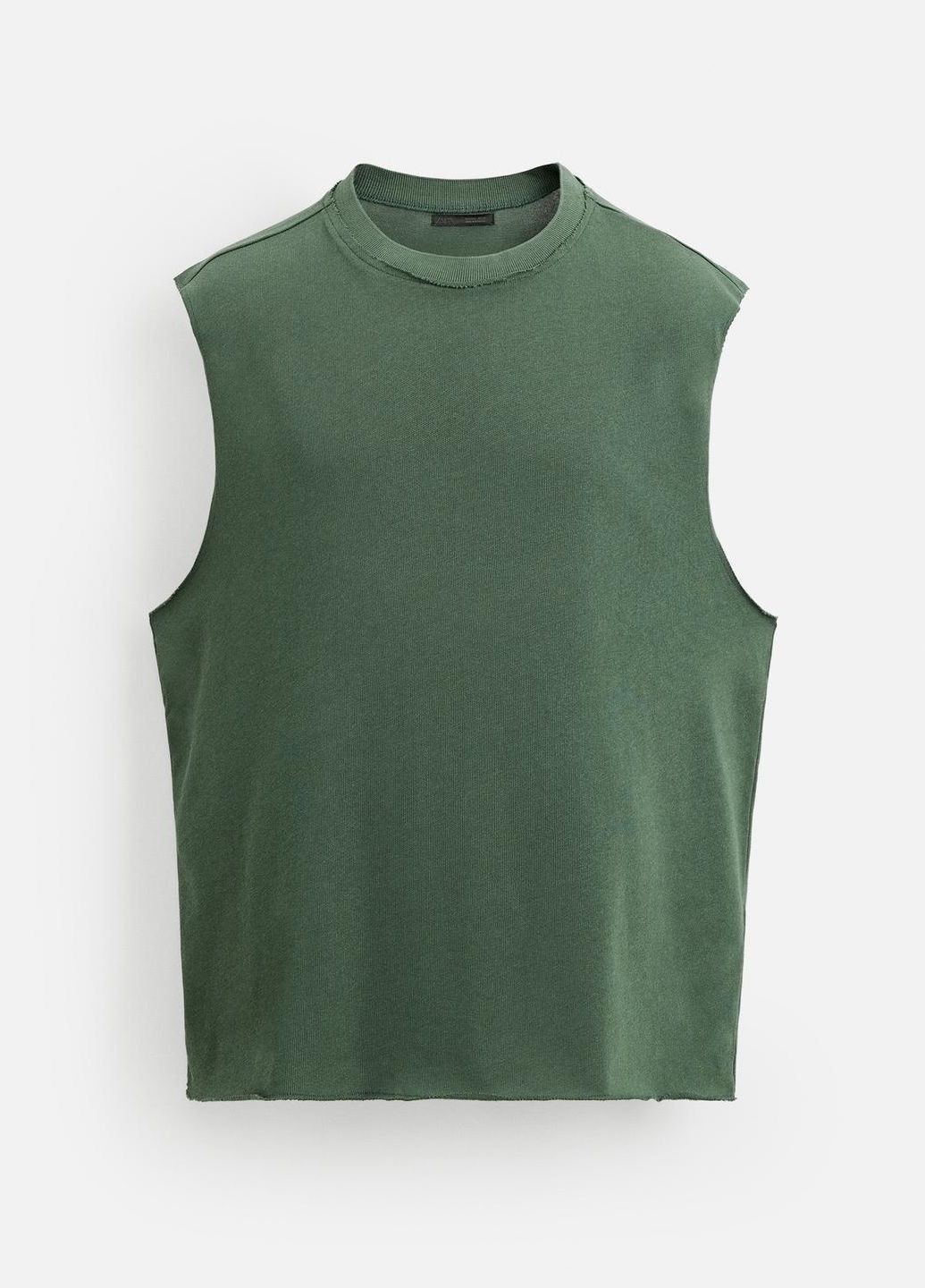 Серо-зеленая футболка Zara