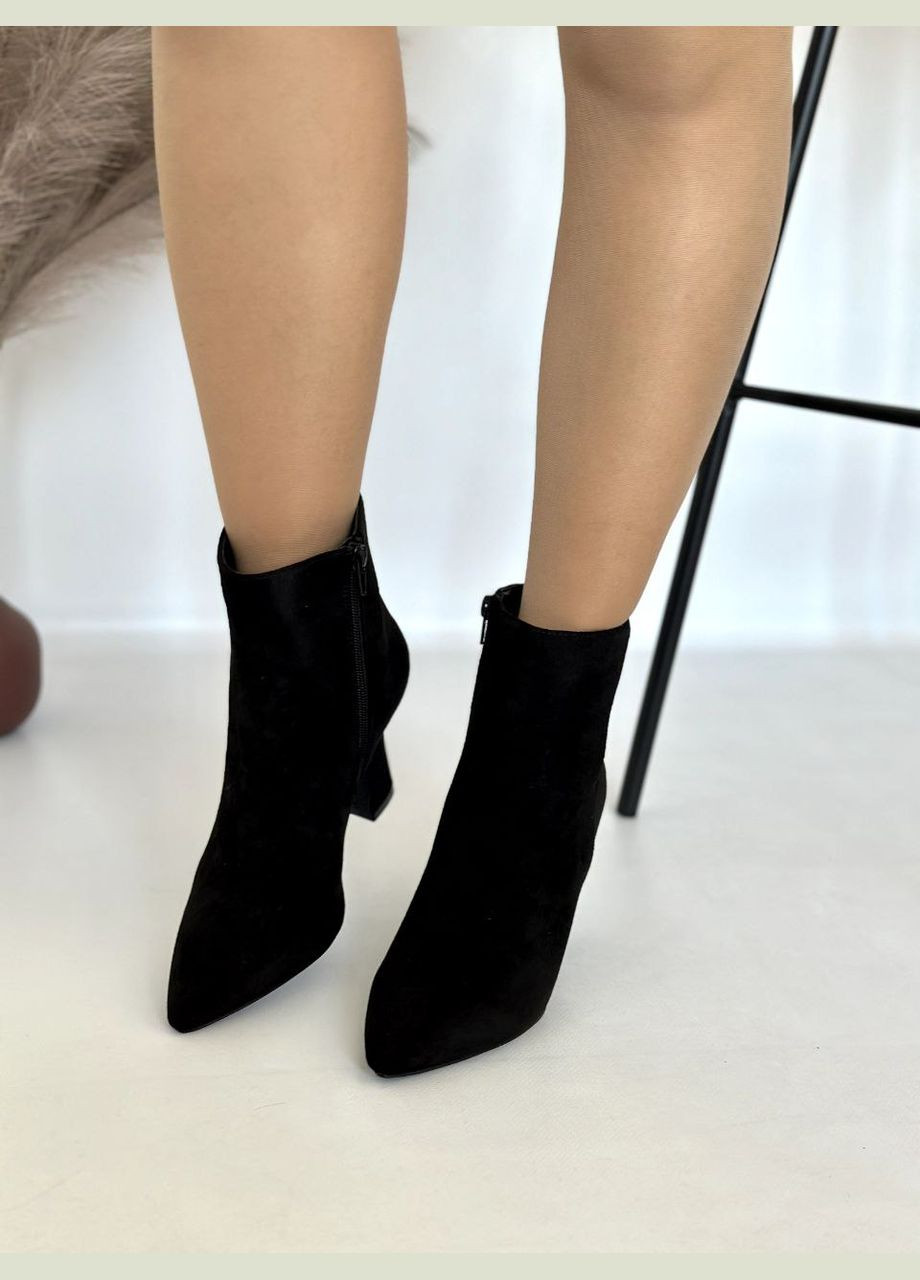 Черные демисезонная элегантные женские ботильоны No Brand