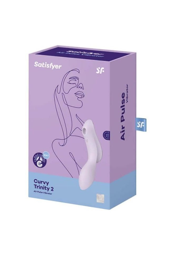 Двойной вибратор с вакуумной стимуляцией Curvy Trinity 2 Satisfyer (331168514)