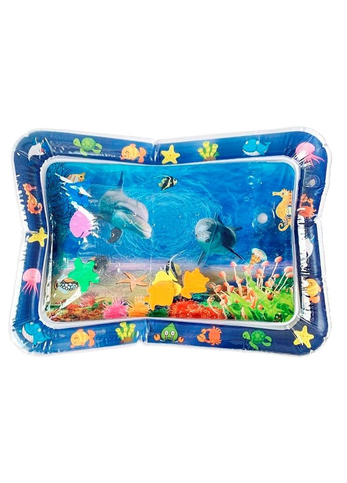 Дитячий килимок водний Air Pro надувний ігровий розвиваючий килимок водний для малюків Корали No Brand (302890916)