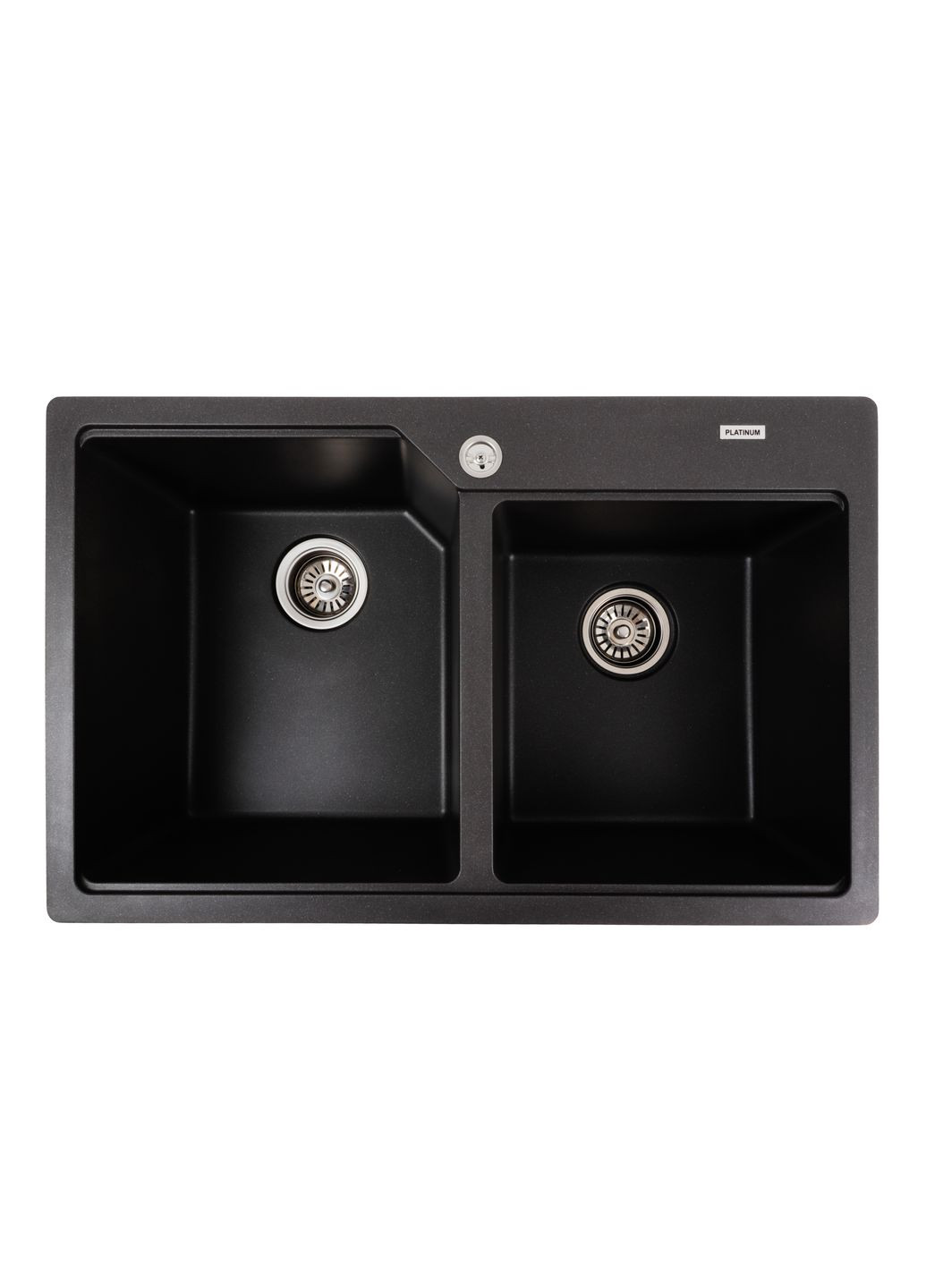 Гранітна мийка для кухні 7850 HARMONY матовий Моріон Platinum (277697072)