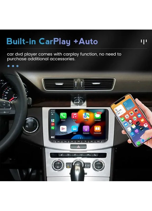 Штатна магнітола Mkekede MN Volkswagen Passat B6 (2005-2012) 9' IPS CarPlay DZ9-X20 Pro 4Gb+64Gb Mekede (378776037)