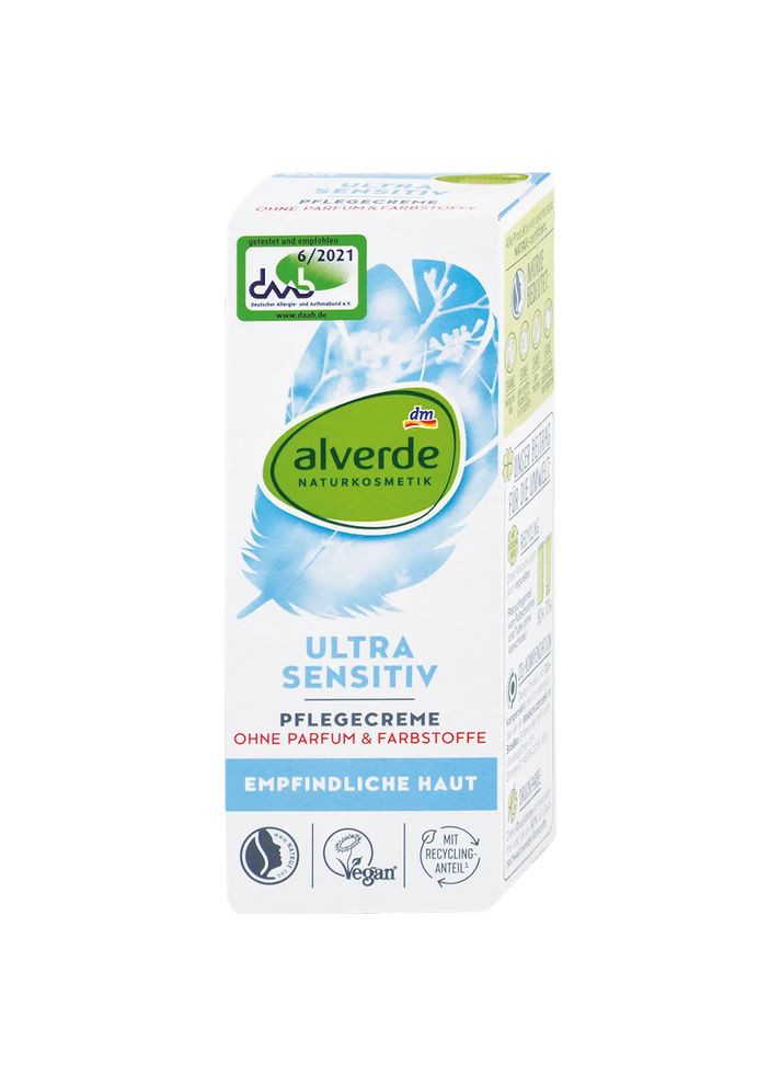 Alverde Крем Naturkosmetik для ухода за чувствительной кожей лица 50 мл — Крем, Германия (368293385)