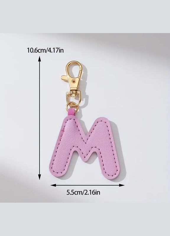 Брелок-літера "M" на сумку, косметичку, пенал No Brand (300076086)