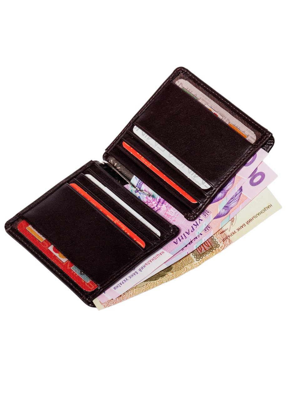 Зажим для денег 1105-19-3 кожаный темно Eminsa (261481693)