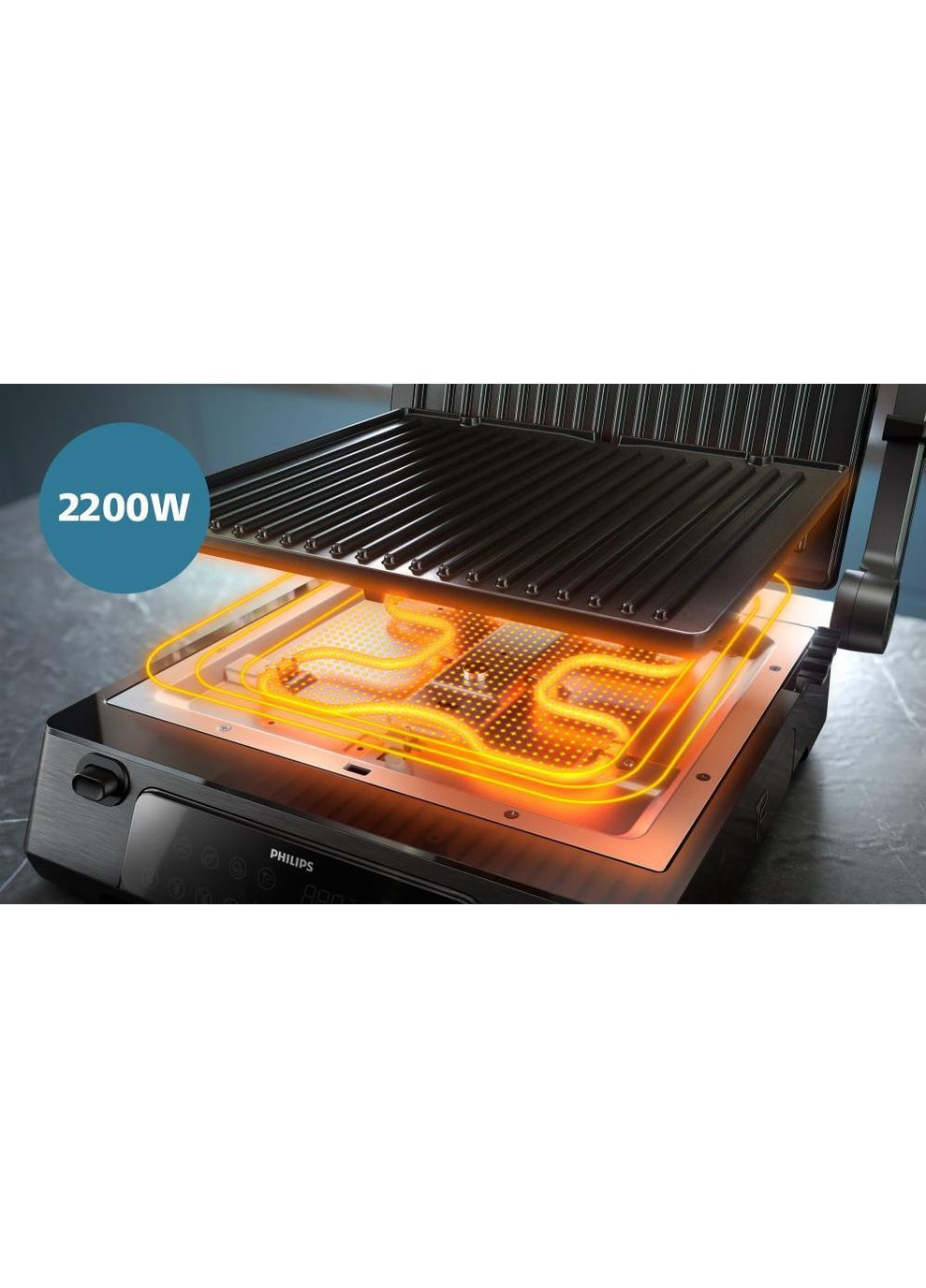 Електрогриль притискний Series 7000 HD6307/70 Philips (362215193)