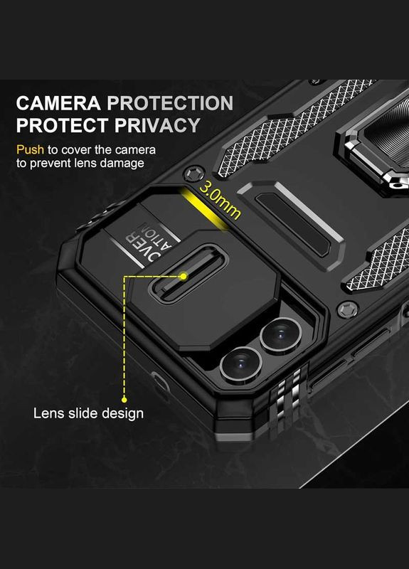 Ударостійкий чохол Camshield Army Ring для Samsung Galaxy A06 Black No Brand (344464950)